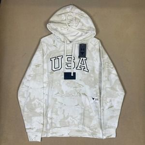 Under Armour Hoodie Adult Extra‎ Large White/Gray Project Rock Camo Mens NWT